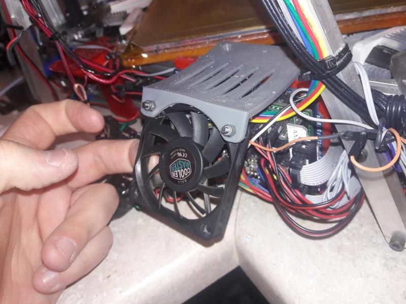 Kossel Clear Arduino Fan Mount