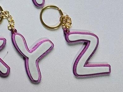 letter z keychain