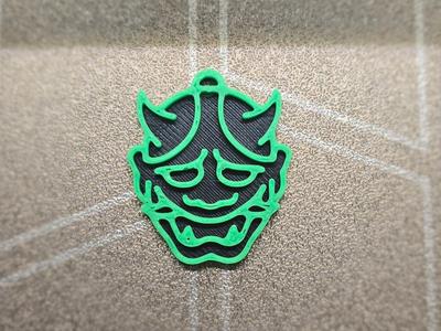 Oni Mask Keychain