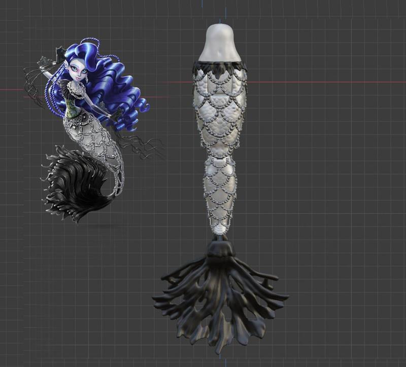 Sirena Mermaid Body for Monster High G3