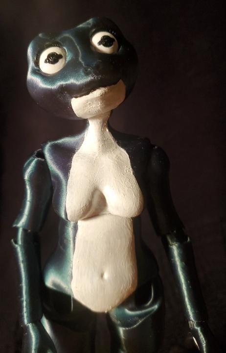 Ball Jointed frog Girl, Model name Lilly