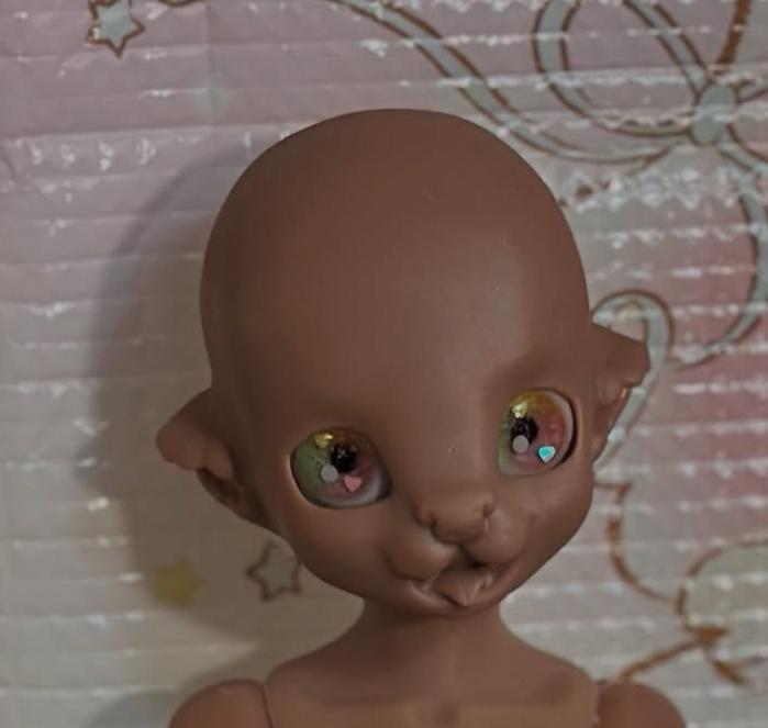 BJD Head Charm Furry Creature