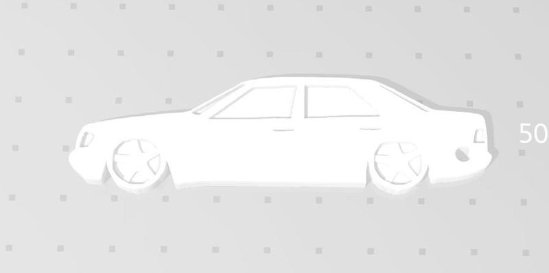 Mercedes Benz W124 Keychain