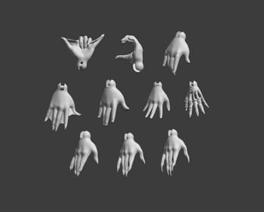 Monster High BJD doll Hands pack