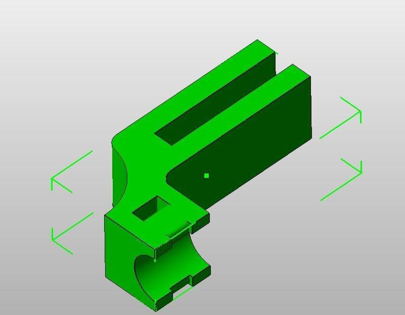 Heated bed Cable pinch prevention retrofit clip for AO-10x series printers, Mendelmax, and possibly the TAZ