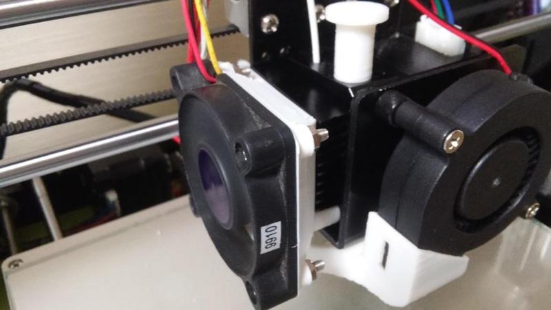 Anet A8 50mm extruder fan adapter + heatsink hole cover