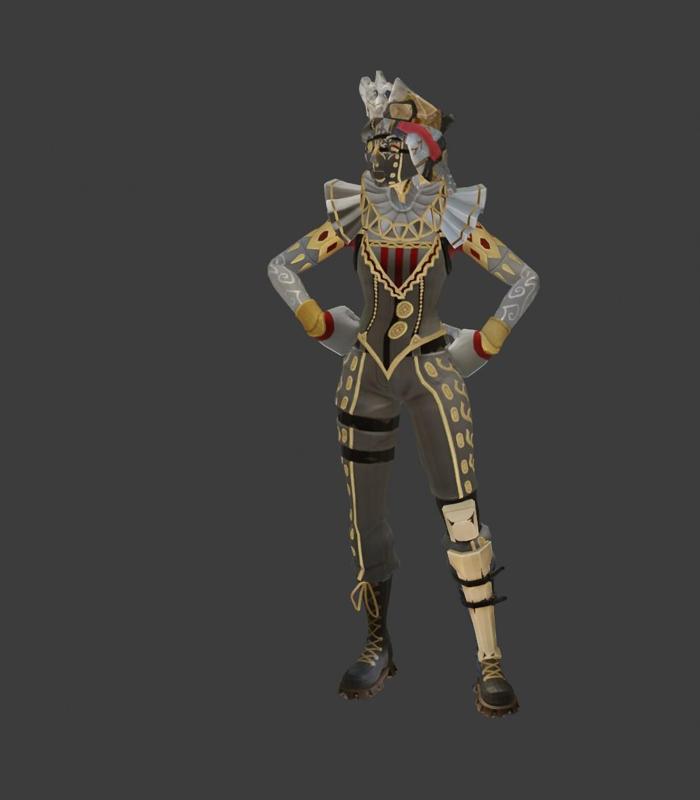 CRACKABELLA FORTNITE MODEL 3D BLENDER CRACKABELLA WITH TEXTURE E POSITION