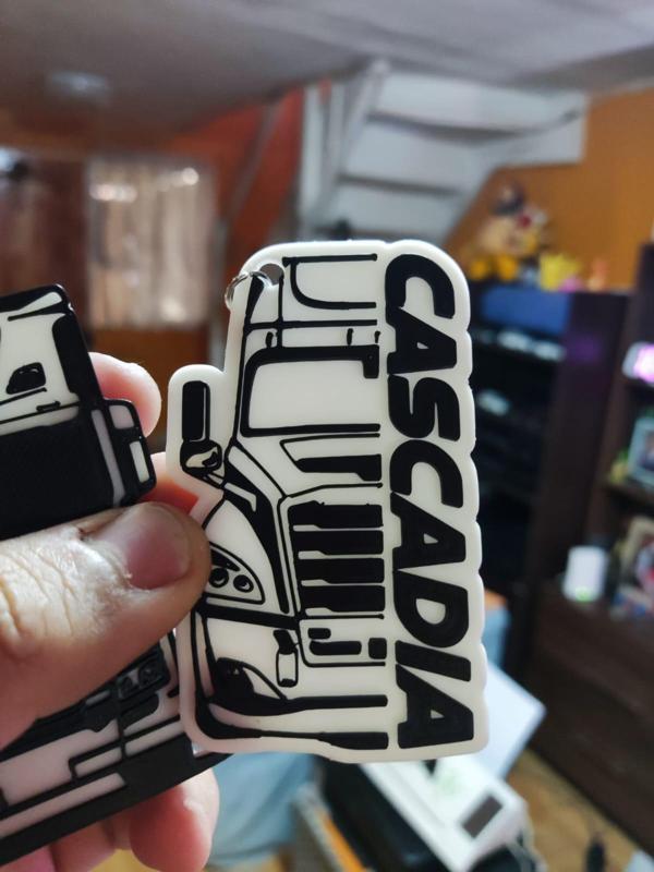 New Cascadia truck keychain