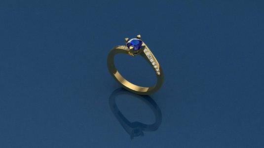 single stone ring FOR SIDE STONES