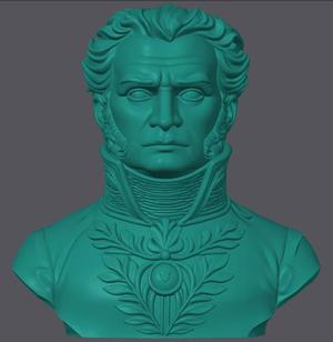 Bust of Antonio Jose de Sucre the Grand Marshal of Ayacucho