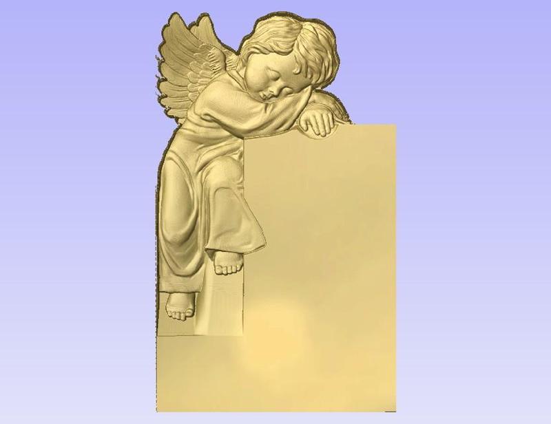 Funerar stone angel
