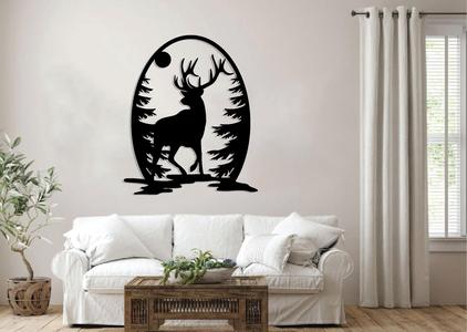 Deer Metal Wall Art Laser Cut Files