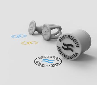 Stamps "ARGENTINE INDUSTRY" - Hand stamp