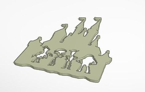 Toy Story gang Disney Castle