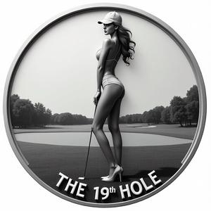 the 19th hole coin token wall art