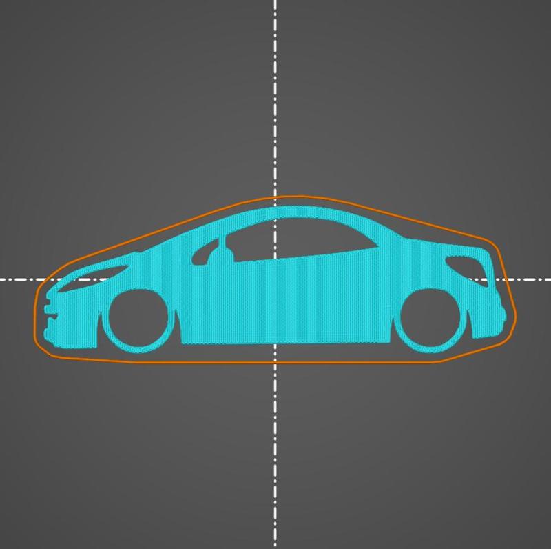 Peugeot 207 CC coupe convertible key silhouette