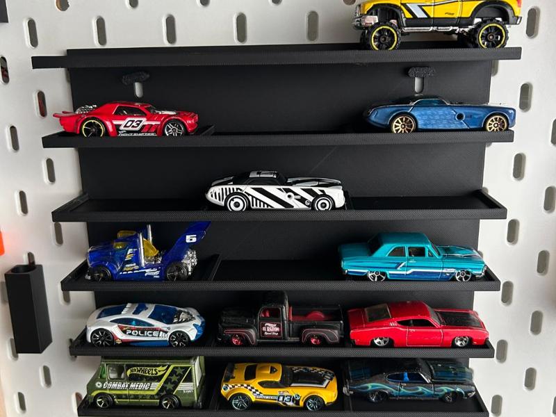 Hot Wheels Ikea Skadis box.