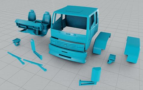 FORD CARGO 2520 TRUCK CABIN MODEL