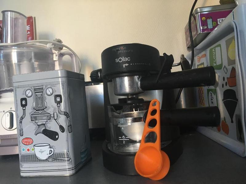 Cuillère café moulu diamètre 45mm / Ground coffee spoon diameter 45mm