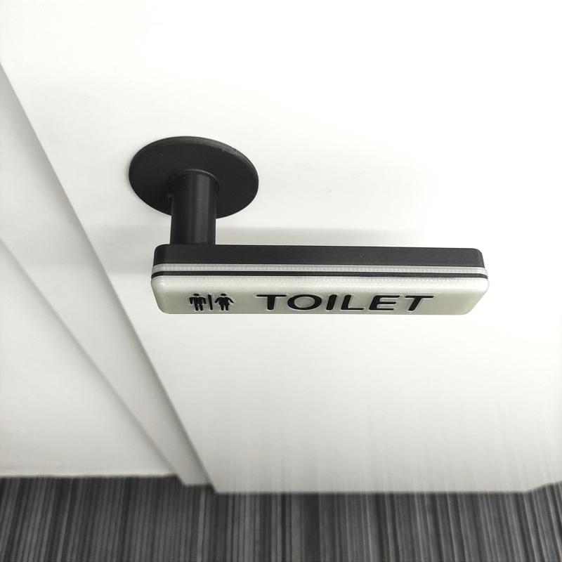 Door handle, glow in the dark,