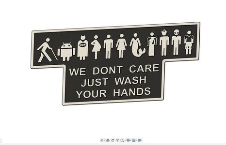 WC DOOR PLAQUE TOILET