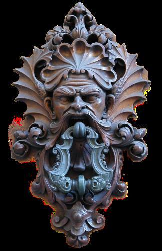 Door knocker decoration from the streets of Florence