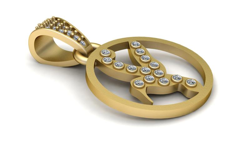 Buy Designer  Fashionable pendant 3d printable model