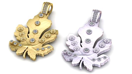 3D Gold Pendant 3D Printable Model