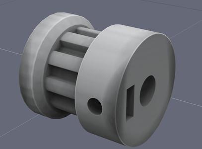 10t XL Pulley - with Rail