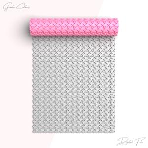 Houndstooth Fabric Texture Roller For Polymer Clay, Fabric Clay Texture Rolling Pin, Polymer Clay Tool, Printable, Digital STL File,No: 1496