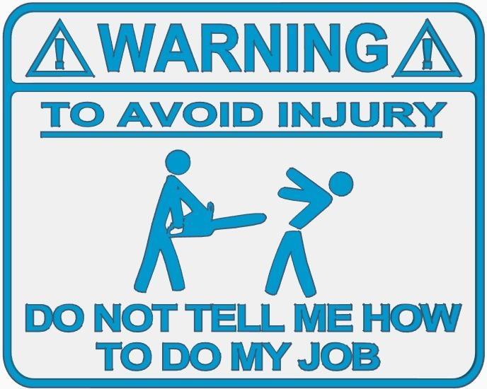 Warning Sign (Chainsaw Version)