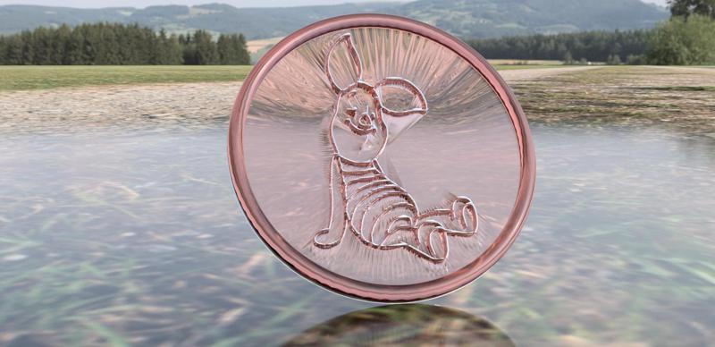 Piglet drinkcoaster (Winnie the Pooh)