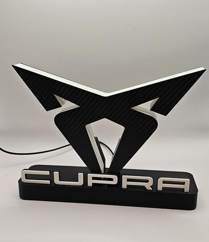 Cupra Logo Lamp Carbono