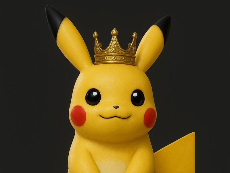Pikachu with a Crown