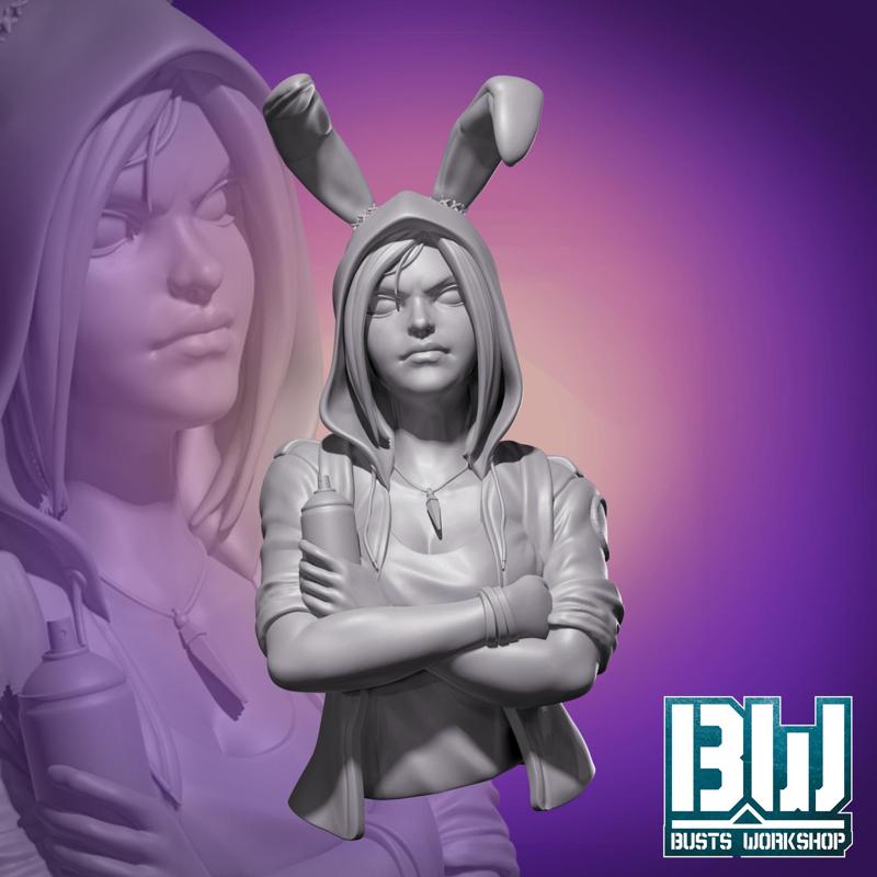 Graffiti Bunny (55m Bust)