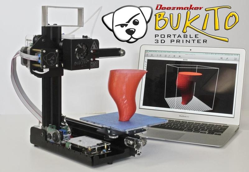 Bukito Portable Open Source 3D Printer