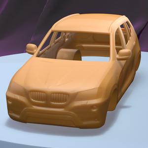BMW X3 2011 (1/24) printable car body
