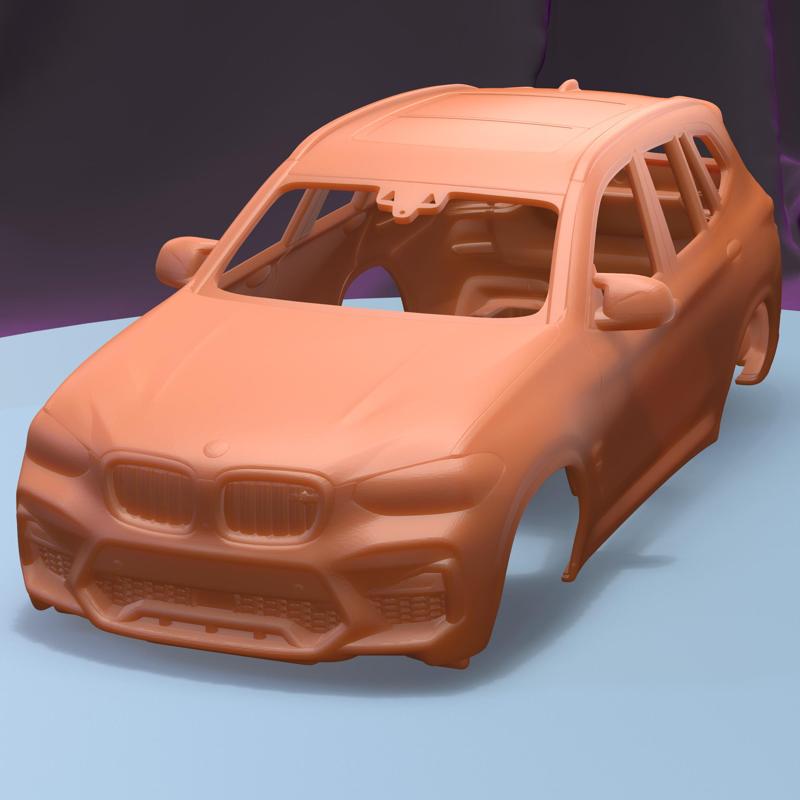 BMW X3M COMPETITION 2020  (1/24) printable car body