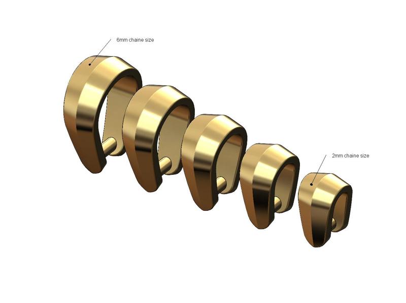 Knif edge open loop bail mini set 3D print model