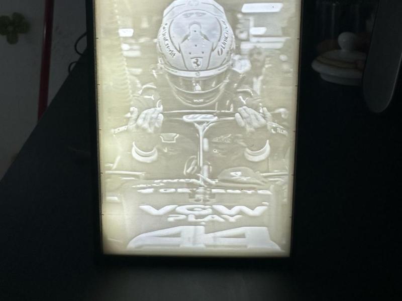 lithophane lewis hamilton in ferrari