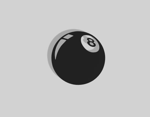 8-Ball Decoration - 2D Art