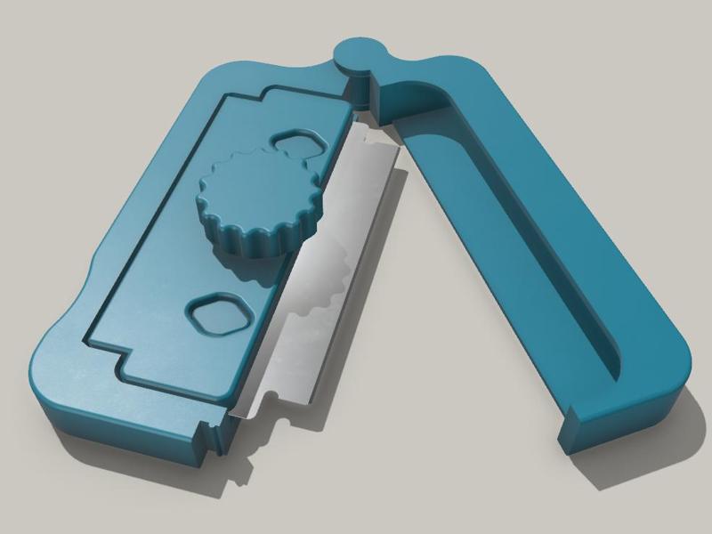 Foldable Razor Blade Holder
