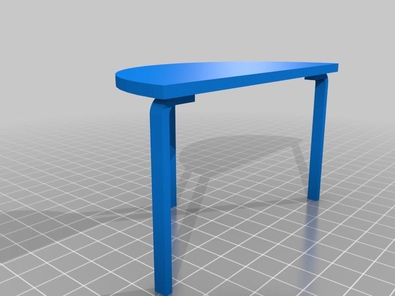 1:12_Alvar Aalto L-leg Collections 95 and 80A Table set