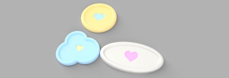 Platos diseños bordeados