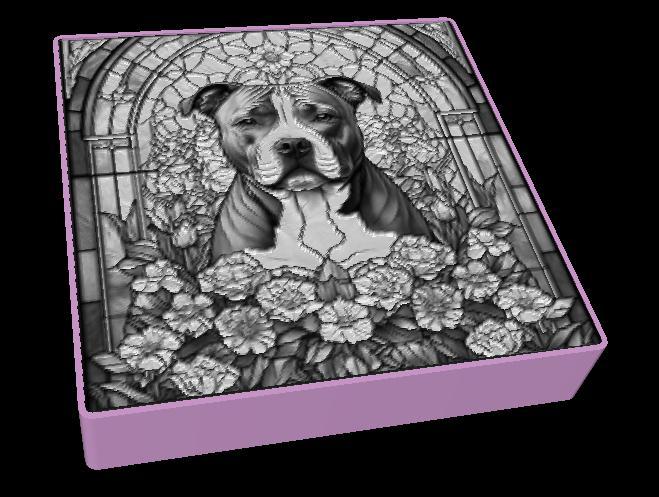 Lightbox Staffordshire Bull Terrier Litho