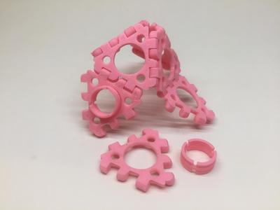 triangle circle hole panel with connector