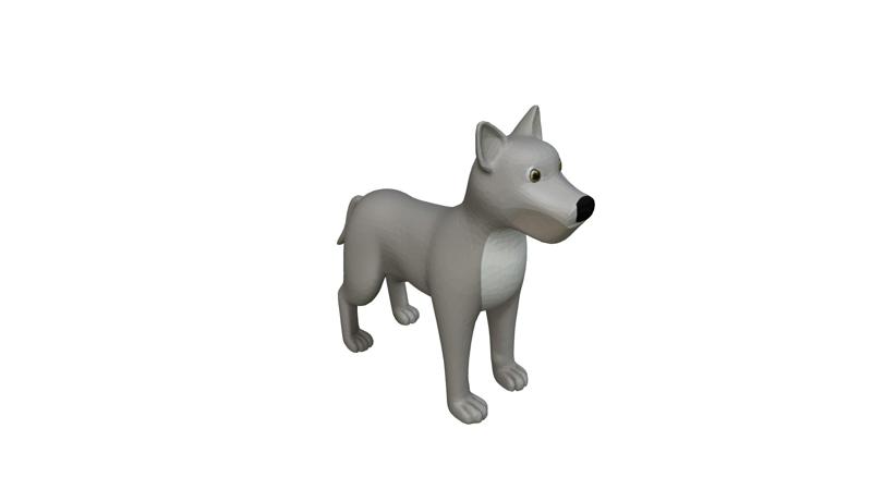 Gray Wolf Toy