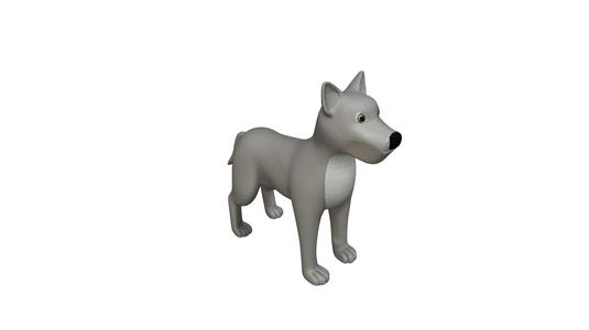 Gray Wolf Toy