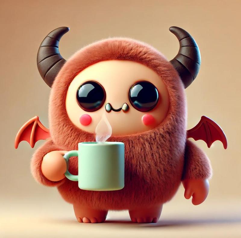 chibi monster-keychain or collectible