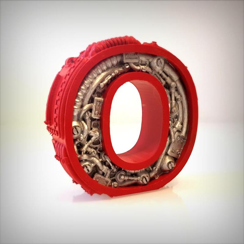Steampunk letter O
